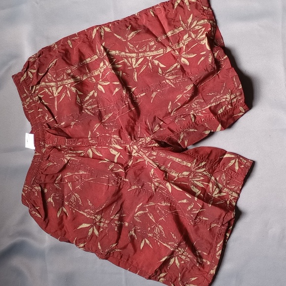 Patagonia Other - Patagonia Baggies Long Adult Size Small Maroon Gold Floral Lined